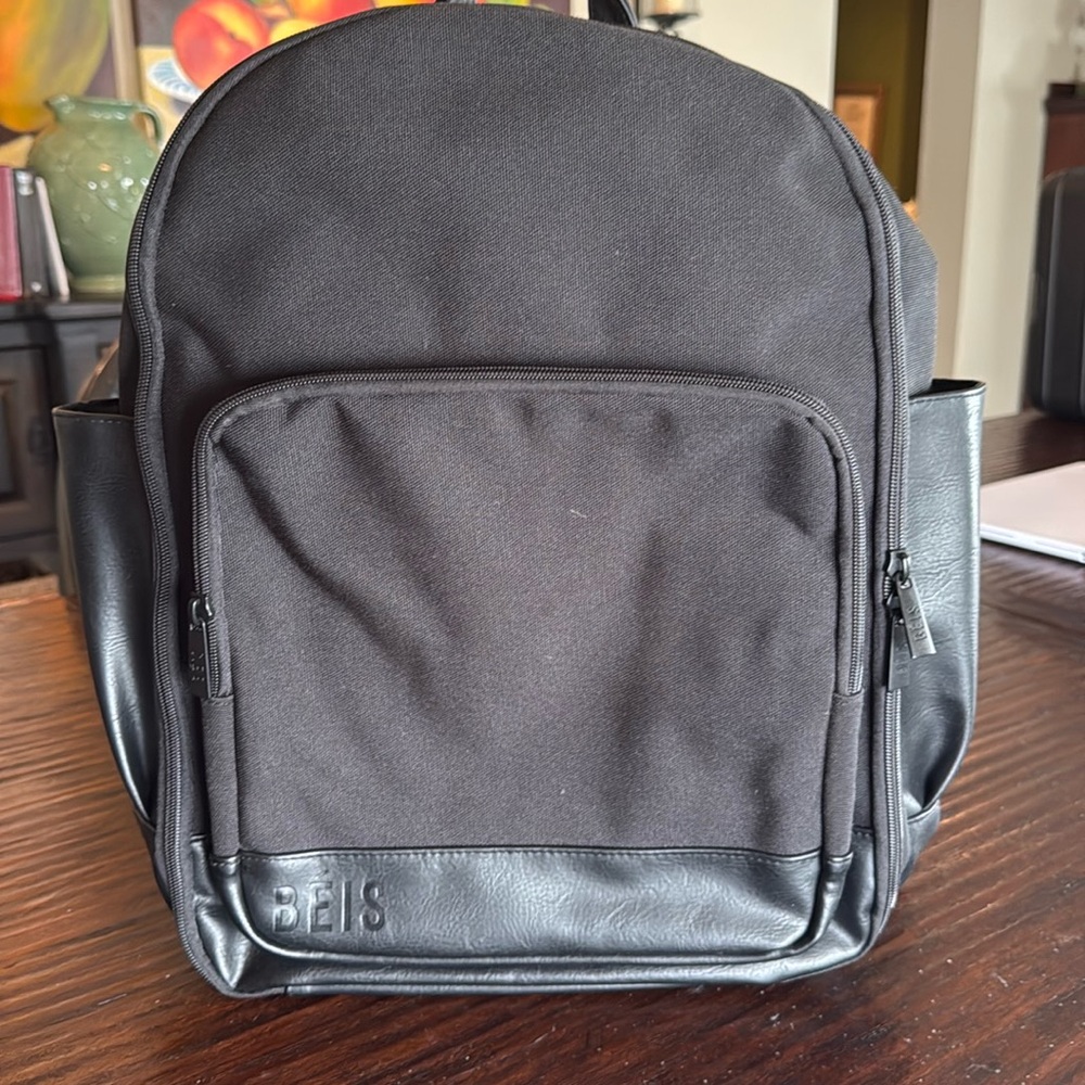 Beis “The Backpack” in black. No offers, outright purchases only.